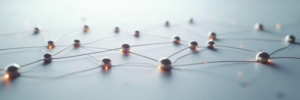 Abstrakt bilde som representerer intellektuell eiendom med lenker og notater.